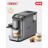 HIBREW Espressomaschine: Auto-Cappuccino, 6 Kaffeesorten, Mühle & Touch...